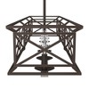 Hunter Fans 10" Langwood Linear Chandelier Onyx Bengal Finish Vintage Design for Indoor Spaces - 2 of 4