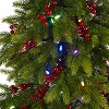 6ft. Fir Artificial Christmas Tree with 250 Multi-Color LED Lights, Berries & 415 Branches – Bright Holiday X-Mas Tree - 3 of 4