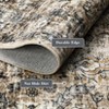 Area Rug, Washable Rug Vintage Floral Geometric Thin Carpet, Stain Resistant with Reinforced Edges for Living Room/Bedroom - 3 of 4