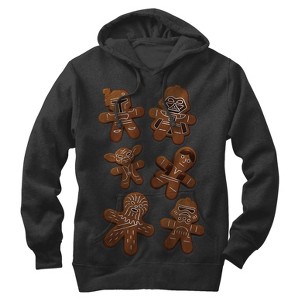 Men's Star Wars Christmas Gingerbread Cookies Pull Over Hoodie - 1 of 3