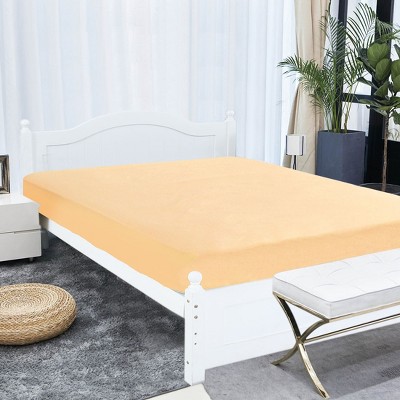 PiccoCasa 200 Thread Count 100% Cotton Fitted Bed Sheet with 15" Large Pocket