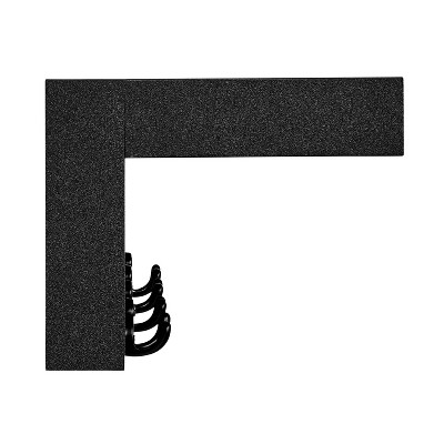 Black Wall Mounted Entryway Coat Rack with Shelf and Hooks