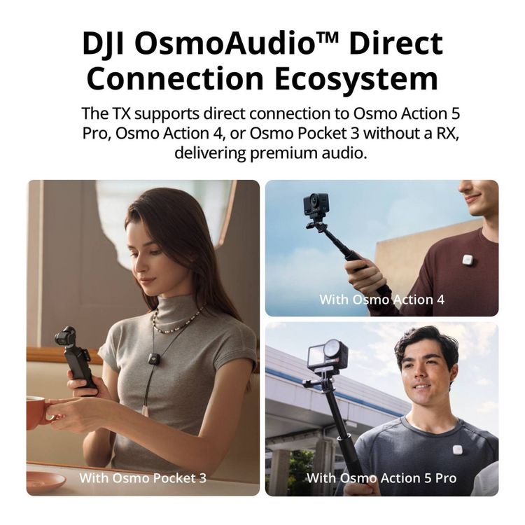 DJI Mic Mini (1TX + 1RX): Unidirectional, Dynamic Microphone System, 6 of 7