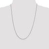 Black Bow Jewelry 1mm, Sterling Silver Solid Curb Chain Necklace - 2 of 4