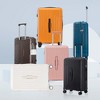 HDZNVF 3 Pcs in ABS Spinner Wheel Luggage, Carry on Suitcase, Matching Color, TSA Combination Lock (White) - 2 of 4
