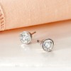 Ross-Simons 1.00 ct. t.w. Bezel-Set Diamond Stud Earrings in 14kt White Gold - 3 of 4