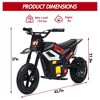 Kids Dirt Bike - Top speed 13.67 mph, rear wheel suspension, 12-mile range, rotary throttle, rubber tires, perfect holiday gift for kids. - 2 of 4