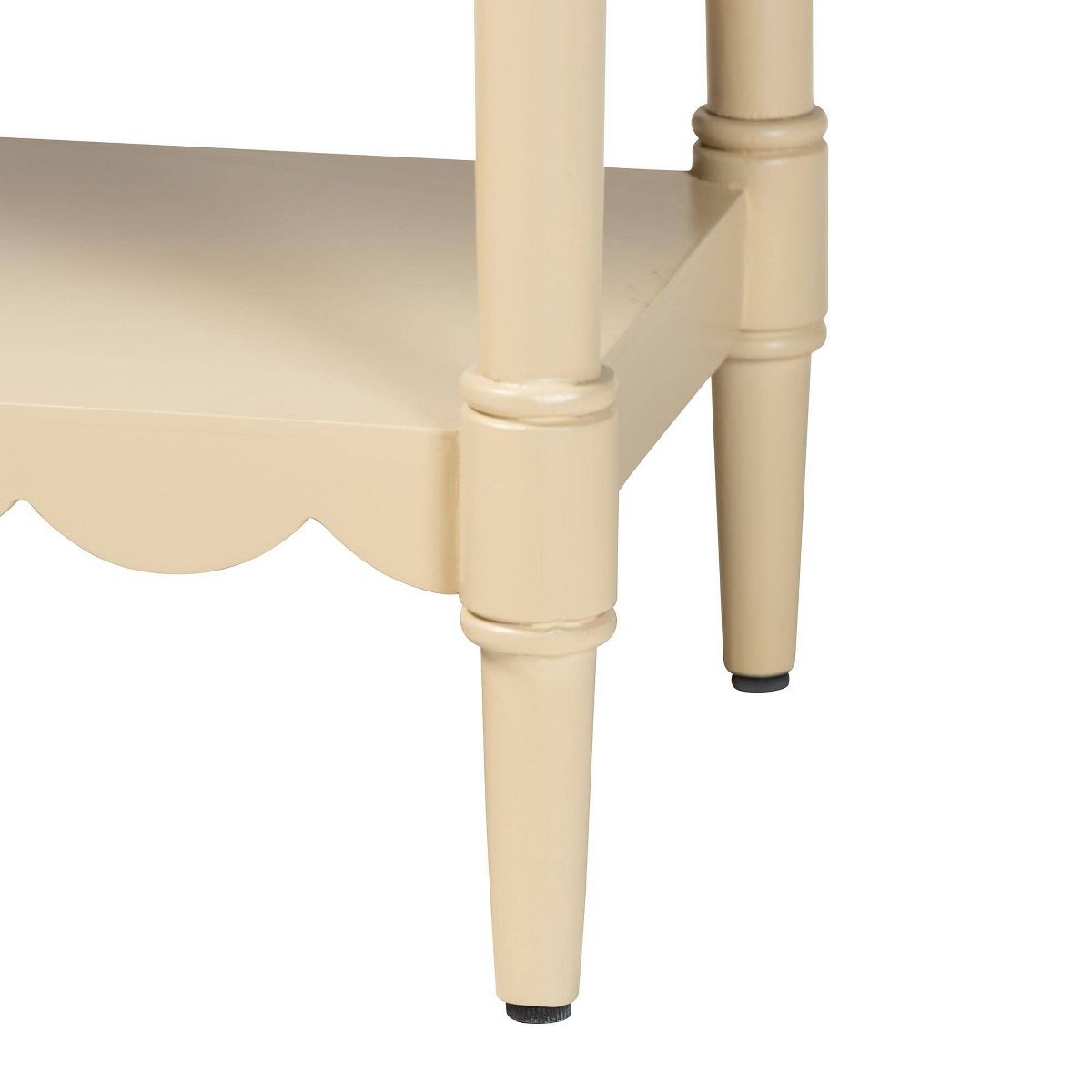 bali & pari Liba Console Table 3-Drawer Accent Table with Open Shelf Storage Beige - thumbnail 7