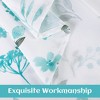 Farmhouse Watercolor Floral Flower Leaf Design Kitchen Curtains for Cafe Bathroom - 4 of 4