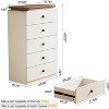 Lantine 5 Drawers Cabinet for Bedroom, 45 Inches Wooden Storage Cabinet for Living Room, Office, Entryway - 3 of 4
