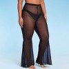 Women's Mesh High Waist Flare Cover Up Pants - Wild Fable™ - 3 of 4