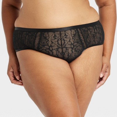 Women's Fashion Lace Cheeky Underwear - Auden™ Black 3X