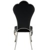 Vynxaria Black Side Chair with Tufted Back - Elegant Design & Comfort for Dining Spaces - 2 of 4