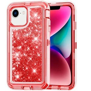 Entronix Case Compatible with iPhone 16E - Liquid Glitter Triple-Layer Heavy Duty Protection - 1 of 4