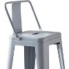 Lyngins Set of 2/4 Industrial Metal Bar Stools,Counter Chairs with Bucket Back,Stools for Kitchen Counter,Living Room - 3 of 4