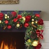 Puleo 6'x10" Pre-Lit Artificial Adorned Battery-Operated Garland - 3 of 4