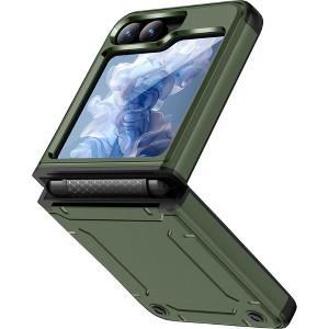 Nakedcellphone Skibidy Rizz Case for Samsung Galaxy Z Flip 6 5G Phone - Hybrid Case with Hidden Hinge Protection - 1 of 4