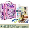 PAVILIA Toiletry Bag Travel Women Men, Hanging Water Resistant Makeup Accessories Cosmetic Organizer Large Essential Kit - 4 of 4