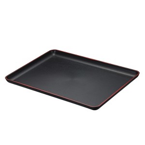 Unique Bargains Plastic Wood Grain Food Tea Serving Tray - 1 of 4