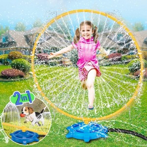 Vatos Spray Toys for Kids, Summer Outside Toys Attaches to Garden Hose for Kids Aged 3-8 - 1 of 4