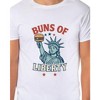 Men's Buns of Liberty Statue of Liberty Patriotic Funny T-Shirt - 4 of 4