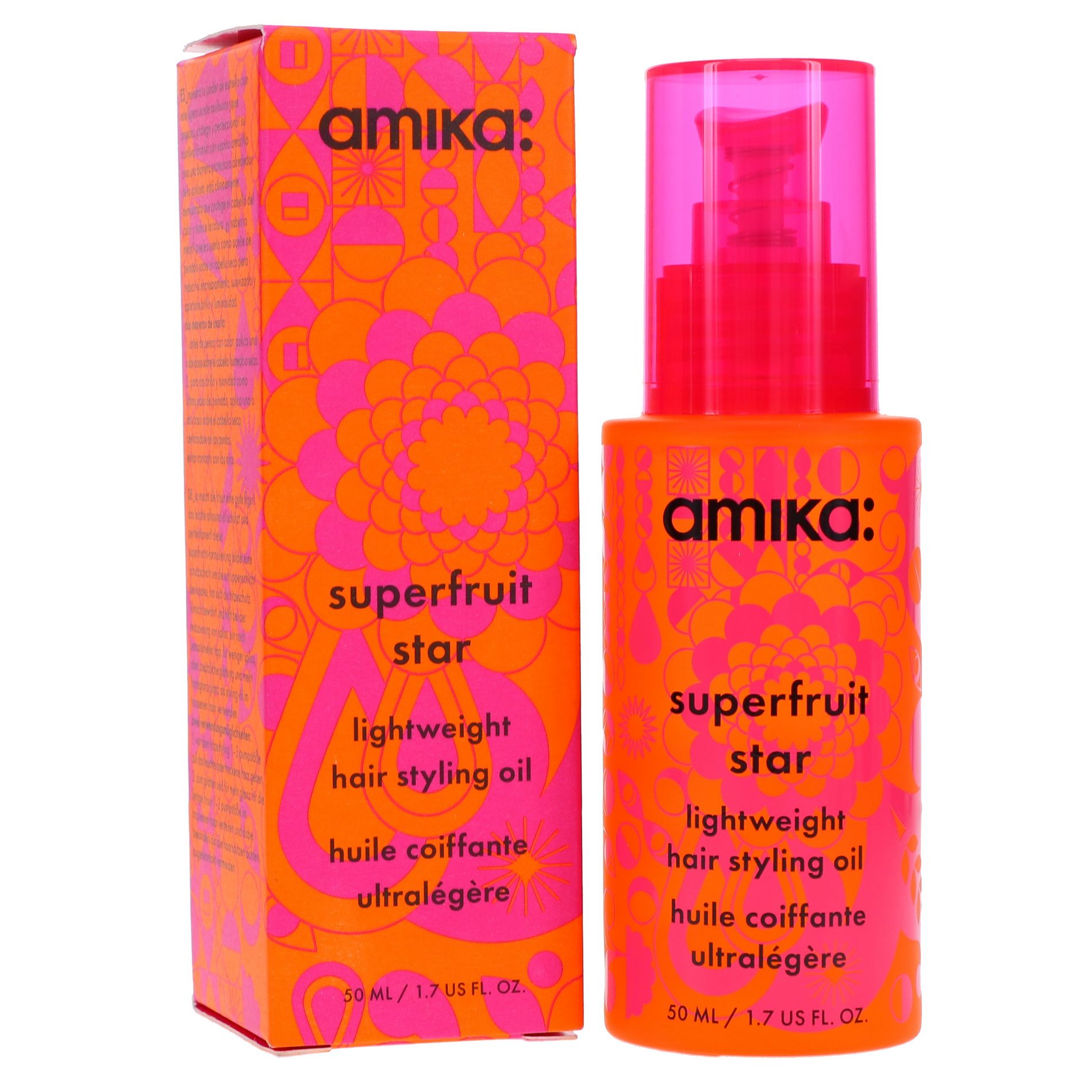 Amika Superfruit Star Lightweight Hair Styling Oil 1.7 oz