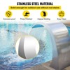 VEVOR Stainless Steel Pool Fountain, 17.7 x 11.8 x 23.6 inches, Outdoor Waterfalls Sheer Descent Pond Water Feature, Silver - 4 of 4