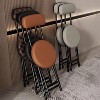 34.65'' Iron alloy folding chair with backrest - comfortable, portable, foldable, suitable for adults - 3 of 4