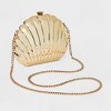 Shell Metal Clutch Crossbody Bag - A New Day™ Gold - 3 of 4