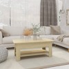 vidaXL Coffee Table White Engineered wood Storage Coffee Table - 2 of 4