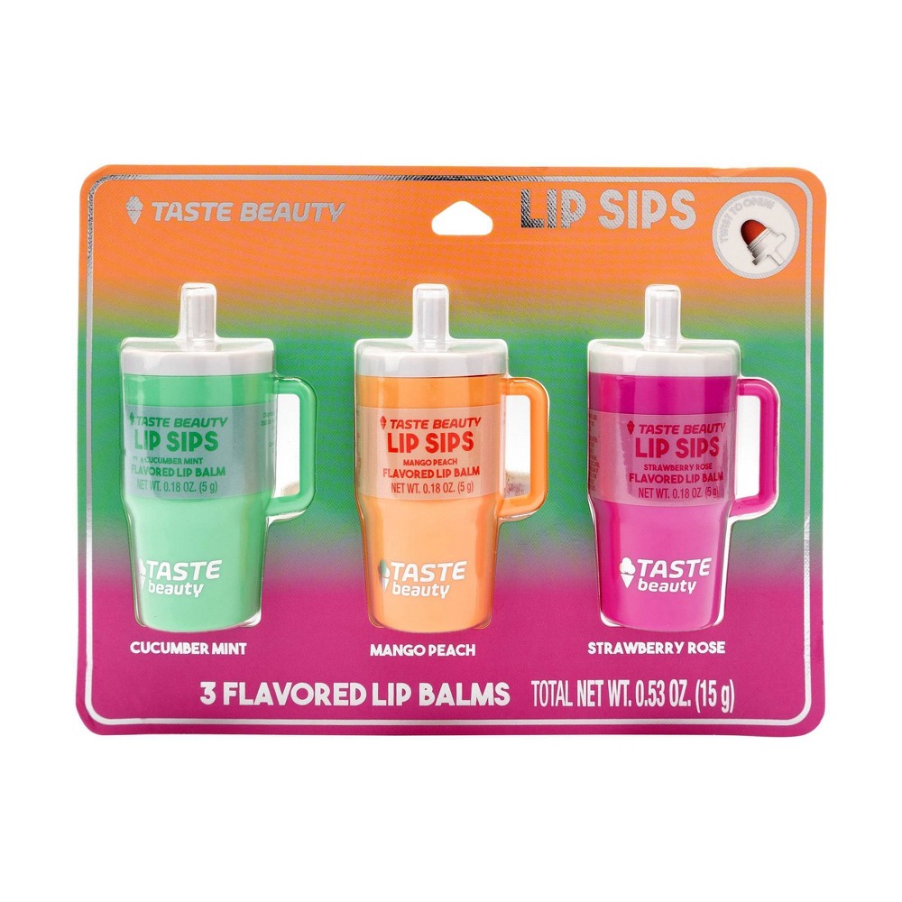 Taste Beauty Lip Sorbet Trio Set - 0.53oz/3ct