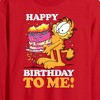 Men's - Garfield - Happy Birthday To Me Long Sleeve Graphic T-Shirt - 2 of 3