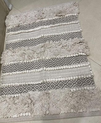 20x32 Asher Woven Textured Striped Bath Rug Natural - Ink+ivy : Target