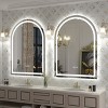 Apmir Super Bright 192 LEDs/m LED Lighted Anti-Fog Tempered Glass Arched Bathroom/Vanity Mirror with ETL & 3-Year Warranty - 3 of 4