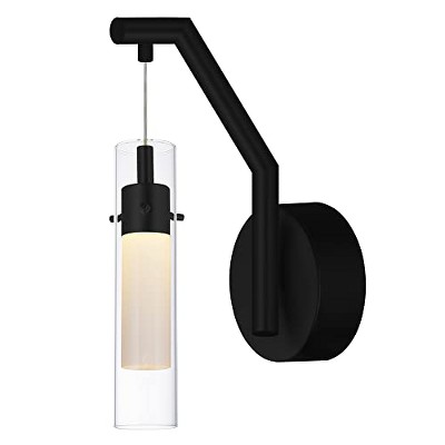 CWI Lighting Olinda LED Integrated Black Wall Light