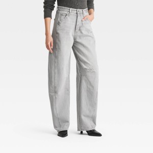 Women's High-Rise Curved Leg Jeans - Universal Thread™ - 1 of 4