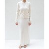 Women's Cashmere & Merino Blend Solara V-Neck Cardigan in Camel by Tomorrow Studio - 3 of 4