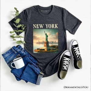 Iconic New York State Statue of Liberty T-Shirt, Patriotic American Landmark Tee and Heritage Souvenir | OrnamentallyYou - 1 of 4