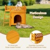 Karl Home 2-Story Wooden Feral Cat House Dog House for Outdoor and Indoor, - 3 of 4