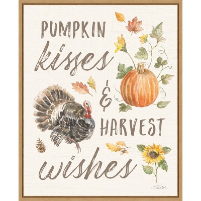 16" x 20" Happy Harvest VI by Silvia Vassileva Framed Wall Canvas - Amanti Art