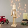 Northlight 15" Unfinished Paintable Wooden Christmas Nutcracker with Sword - 2 of 4