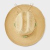 Two-Tone Straw Western Hat - Universal Thread™ - 3 of 4