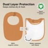KeaBabies 8pk Organic Baby Bibs for Boy, Baby Drool Bib for Baby Boys and Girls, Newborn Teething Bibs - 3 of 4