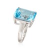Ross-Simons 14.00 Carat Blue Topaz Ring in Sterling Silver - 3 of 4