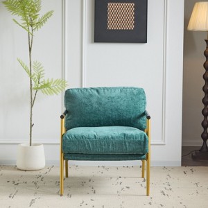 CAVINAS 27.56"Modern Accent Chair with Plush Chairs,Comfy Armchair Reading Chair for Living Room,Office&Bedroom,Minimalist Lounge Chair - 1 of 4