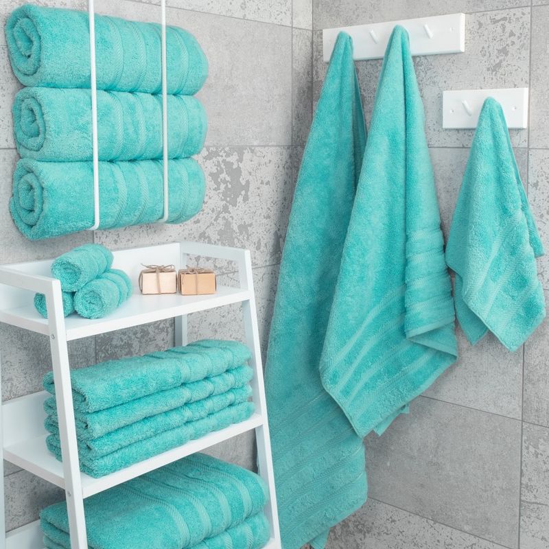 American Soft Linen 100% Cotton 4 Piece Luxury Bath Towel Set, 27x54 inches Soft Quick Dry Bath Towels for Bathroom, 2 of 10