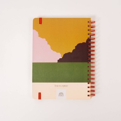 Papier 150pg Guided Notebook 9.84&#34;x7.48&#34; Travel Journal The Sunset_2