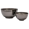 Storied Home Round Hammered Metal Bowls, Set of 2 Sizes - 4 of 4