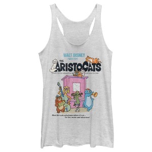 Women's Aristocats Movie Poster Meet The Cats Racerback Tank Top - 1 of 4