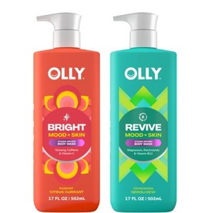 OLLY Vitamin-Infused 17 fl oz Citrus Currant Body Wash + 17 fl oz Neroli Dew Body Wash - 1 of 4